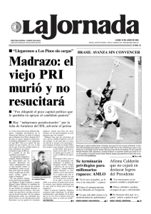 Madrazo: el viejo PRI murió y no resucitará - La Jornada