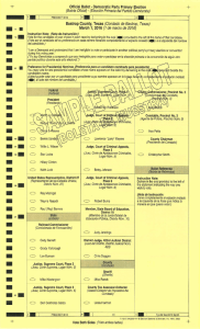 Page 1 11 12 Official Ballot- Democratic Party Primary Election —3