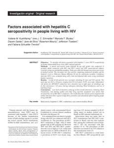 Factors associated with hepatitis C seropositivity in people living