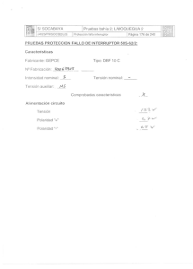 Protocolo de pruebas Fallo Interruptor SOC L