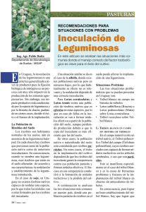 Inoculación de Leguminosas - Instituto Plan Agropecuario