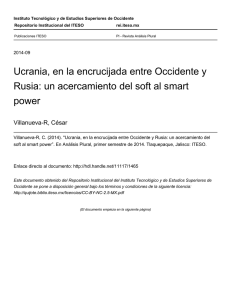 Ucrania, en la encrucijada entre Occidente y Rusia: un - ReI