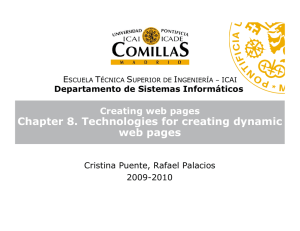 Chapter 8. Technologies for creating dynamic web pages