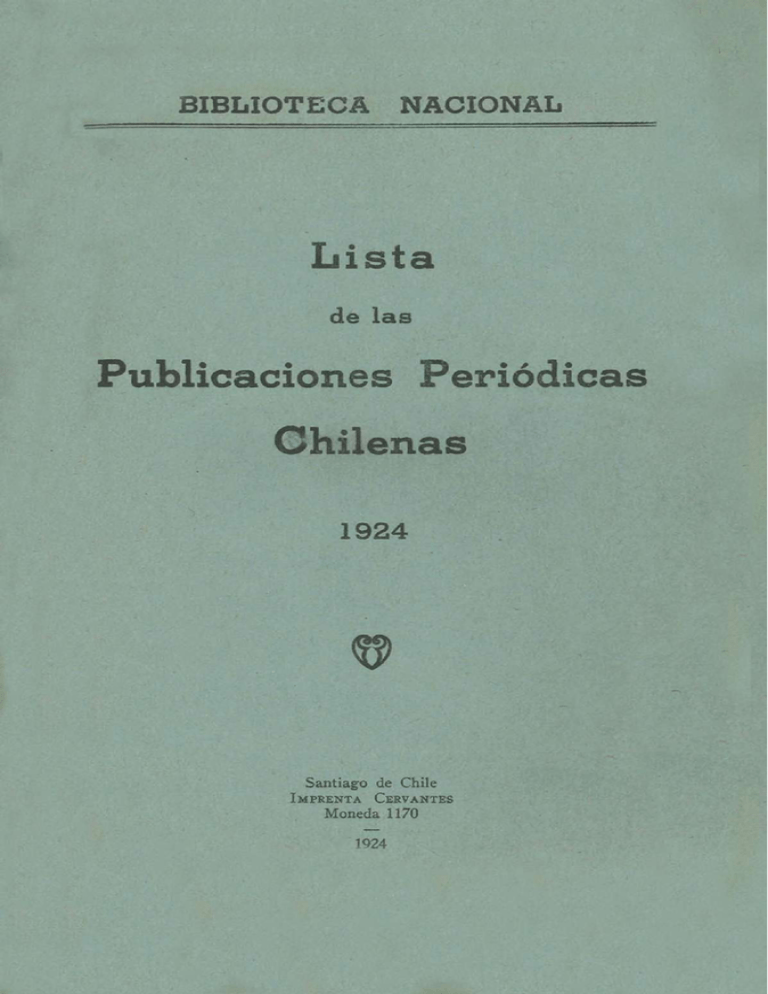 Folleto - Biblioteca Del Congreso Nacional De Chile