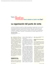 La organización del punto de venta