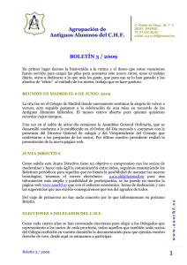 Boletín Nº 3/2009 - Agrupación de Antiguos Alumnos CHF