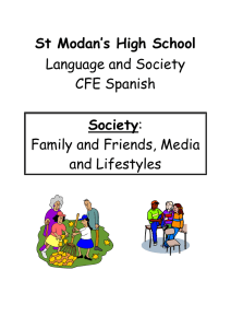 St Modan`s High School Language and Society CFE Spanish
