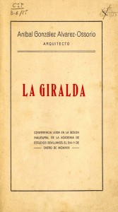 La Giralda. Conferencia leída en la sesión inaugural de la Acadmia