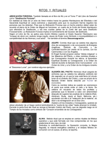 ritos y rituales - Centro de Estudios Angélicos