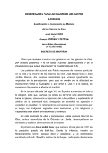 Decreto martirio Josep Nadal i José Jordán