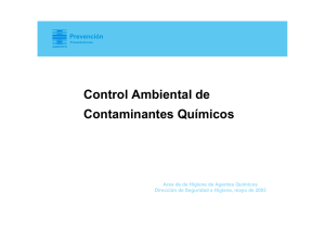 Control Ambiental de Contaminantes Químicos