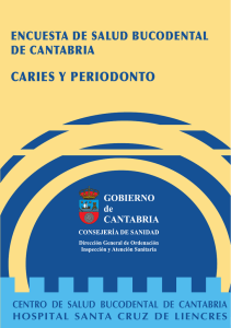 caries y periodonto - Consejería de Sanidad de Cantabria