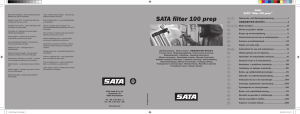 SATA filter 100 prep - A.W. Dienemann Bremen
