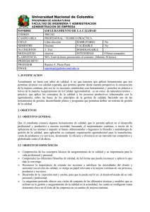 Programa - Docentes - Universidad Nacional de Colombia