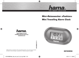 Mini-Reisewecker )sFashiontt Alarm Clock Travell