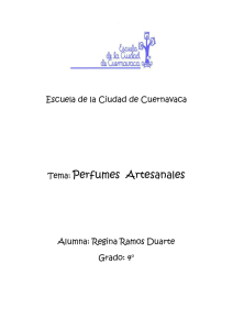 Tema: Perfumes Artesanales