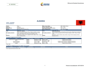 Albania - Ministerio de Comercio, Industria y Turismo de Colombia