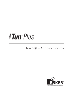 Tun SQL – Acceso a datos