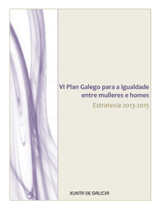 VI Plan Galego para a igualdade entre mulleres e homes Estratexia