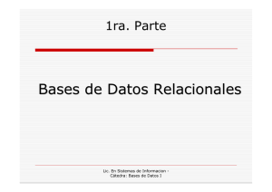 Bases de Datos Relacionales