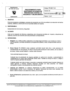 PROCEDIMIENTO PARA _, . GESTIONAR ACCIONES DE Vers`°“` °4