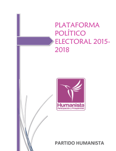PLATAFORMA POLÍTICO ELECTORAL 2015-2018