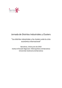 Jornada de Distritos Industriales y Clusters