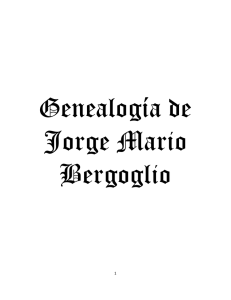 Genealógico de Jorge Mario Bergoglio