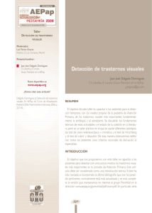 Detección de trastornos visuales - Asociación Española de Pediatría