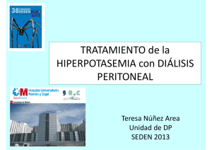 Tratamiento de la hiperpotasemia con diálisis peritoneal