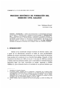 proceso histórico de formación del derecho civil gallego