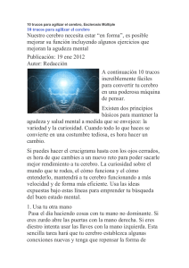 10 trucos para agilizar el cerebro