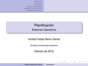 Planificación - Sistemas Operativos