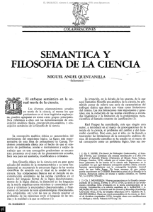 SEMÁNTICA Y FILOSOFÍA DE LA CIENCIA