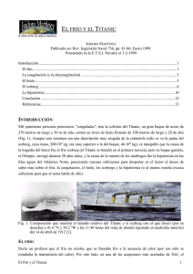 Martínez, I., 1999, El frío y el Titanic, Rev. Ingeniería Naval 756, pp