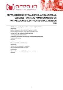 REPARACION EN INSTALACIONES AUTOMATIZADAS. ELEE0109