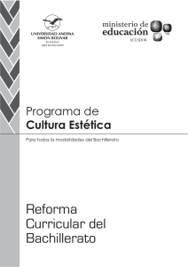 Programa de Cultura Estética - Universidad Andina Simón Bolívar