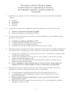 The Center to Protect Workers` Rights Prueba final de la