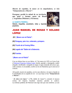 JUAN MANUEL DE ROSAS Y SOLANO LÓPEZ
