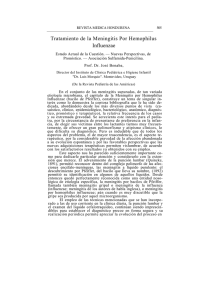 Tratamiento de la Meningitis Por Hemophilus Influenzae