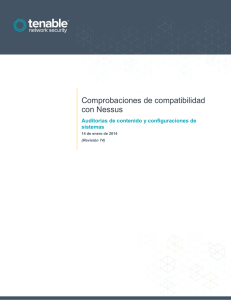 Comprobaciones de compatibilidad con Nessus