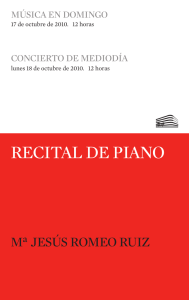 recital de piano - Fundación Juan March