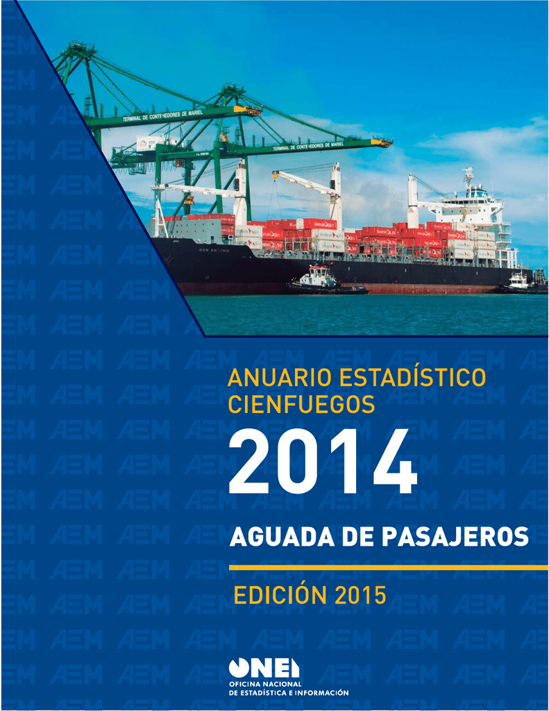 27.01 Aguada de Pasajeros Oficina Nacional de Estadísticas. Cuba