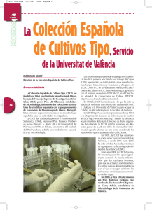 La colección española de Cultivos Tipo: Servicio de la Universitat