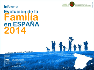 Evolución de la Familia en España 2014