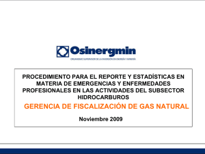 Diapositiva 1 - OSINERGMIN Gas Natural