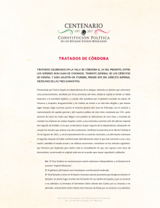 tratados de córdoba - Centenario de la Constitución 1917