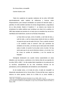 De Versos libres a Ismaelillo Carmen Suárez