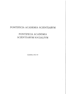 pontificia academia scientiarvm pontificia academia scientiarvm