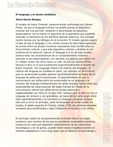 El lenguaje y la mente simbólica Alicia García Bergua